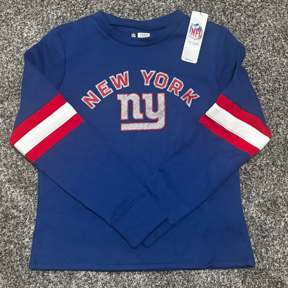 NFL Blue and Red Sweaters with NY Giants Logo